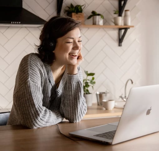 women in video call